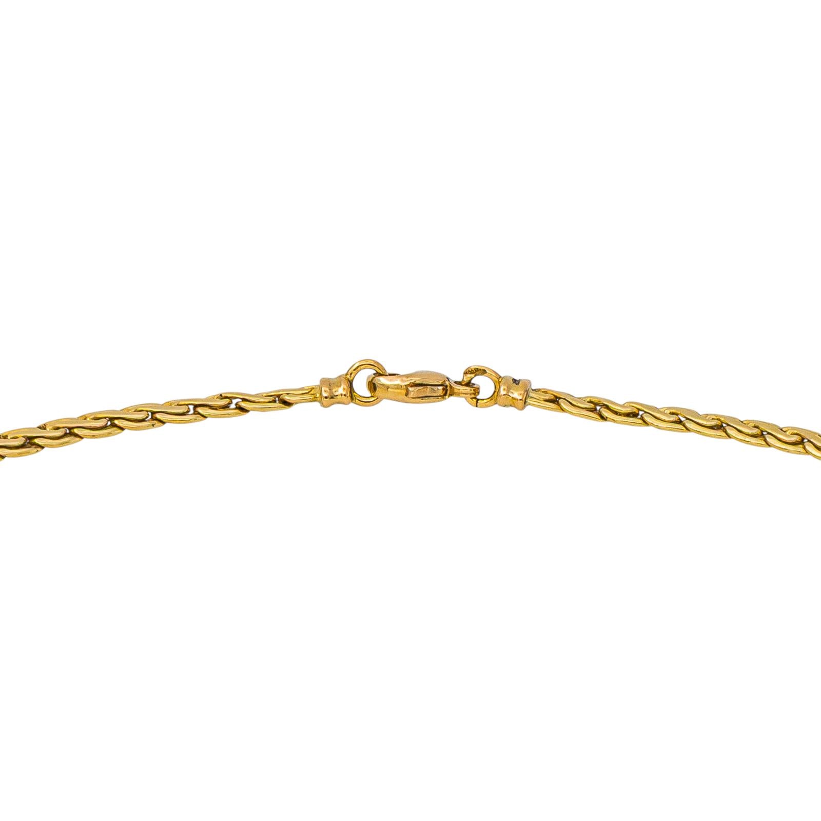 Collier Maille tressée Or jaune