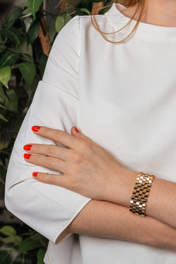 Rose gold cuff bracelet