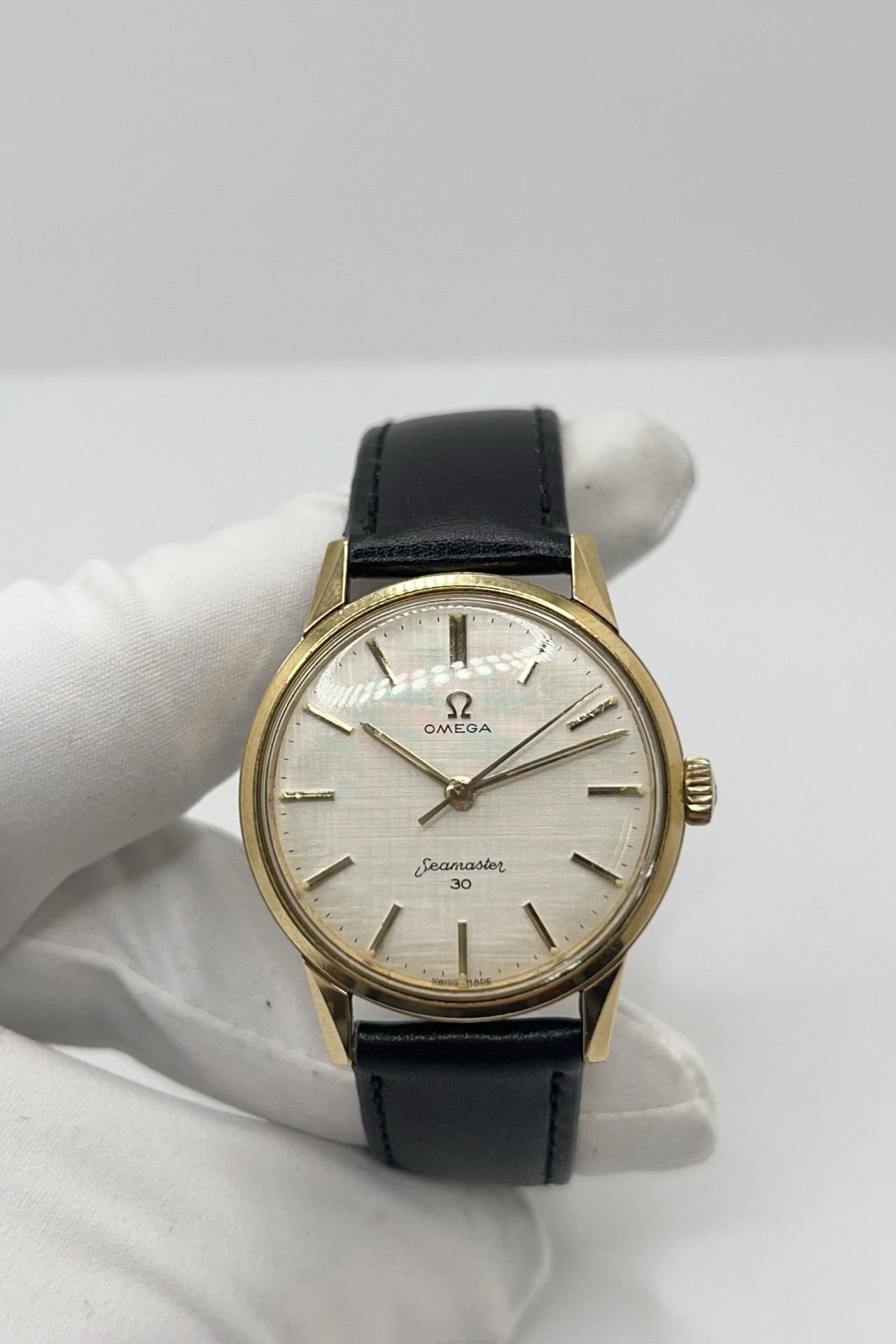 OMEGA "Seamaster 300" Watch in Stainless Steel and Leather