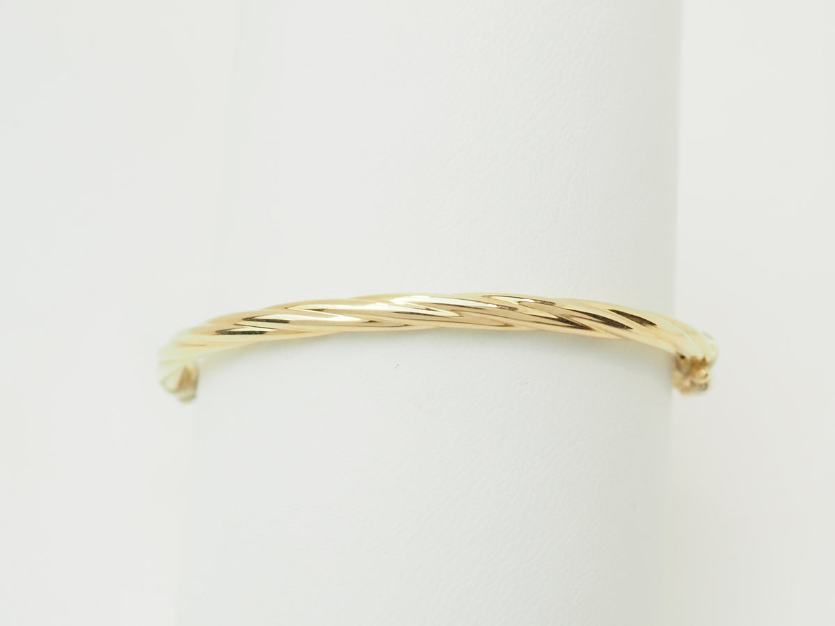 Yellow Gold Bangle Bracelet