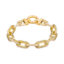 Bracelet Forçat twinned mesh Yellow gold