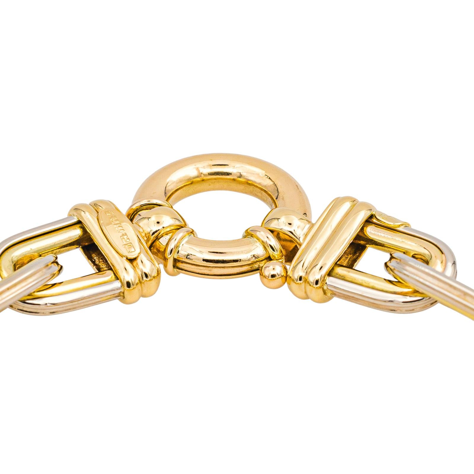 Bracelet Forçat twinned mesh Yellow gold