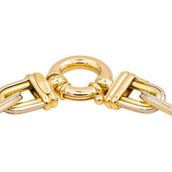 Bracelet Forçat twinned mesh Yellow gold