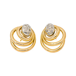 Yellow gold Diamond Earrings