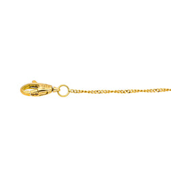 Gucci Collier Pendentif Ouroboros Or jaune Emeraude