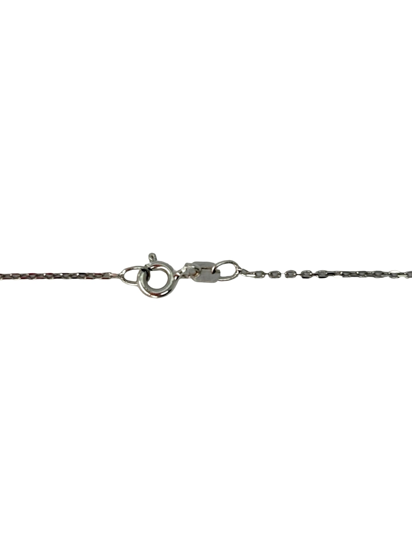 White Gold and Diamond Pendant Necklace