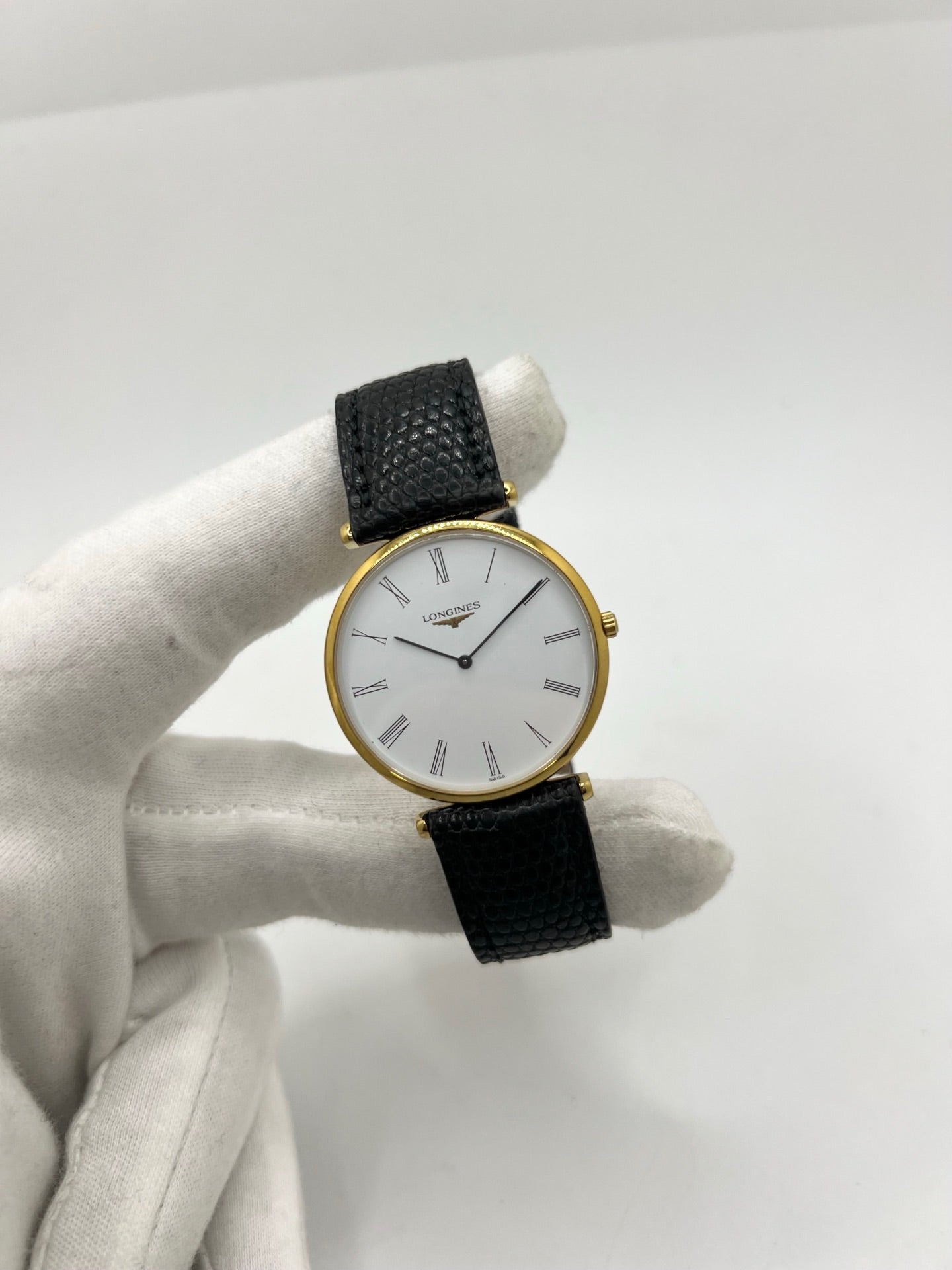 LONGINES "La Grande Classique" Watch, Gold-plated, Stainless Steel, and Leather