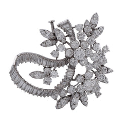 Platinum and Diamond Brooch