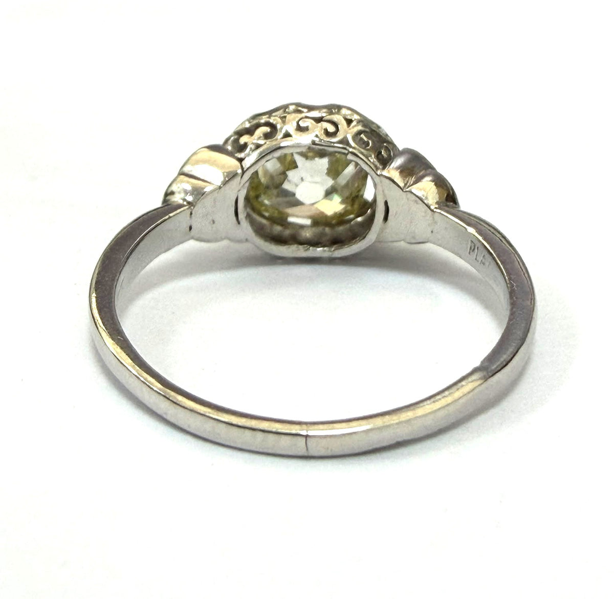 White Gold Solitaire Ring with a Diamond