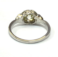 White Gold Solitaire Ring with Diamond