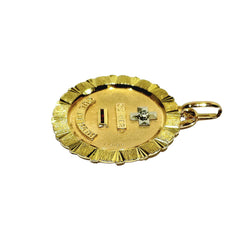 AUGIS Medal in yellow gold, rose gold, rubies, and diamonds