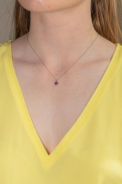 Mauboussin Collier Vie, Volupté & Passion Or blanc Rubis