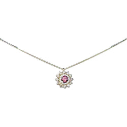 GEMMYO "Lefkos Camaïeux" Pendant Necklace in yellow gold, Tourmaline, and Diamonds