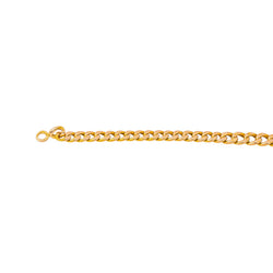 Rose gold curb chain necklace