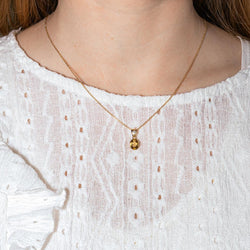 Necklace Yellow gold Citrine