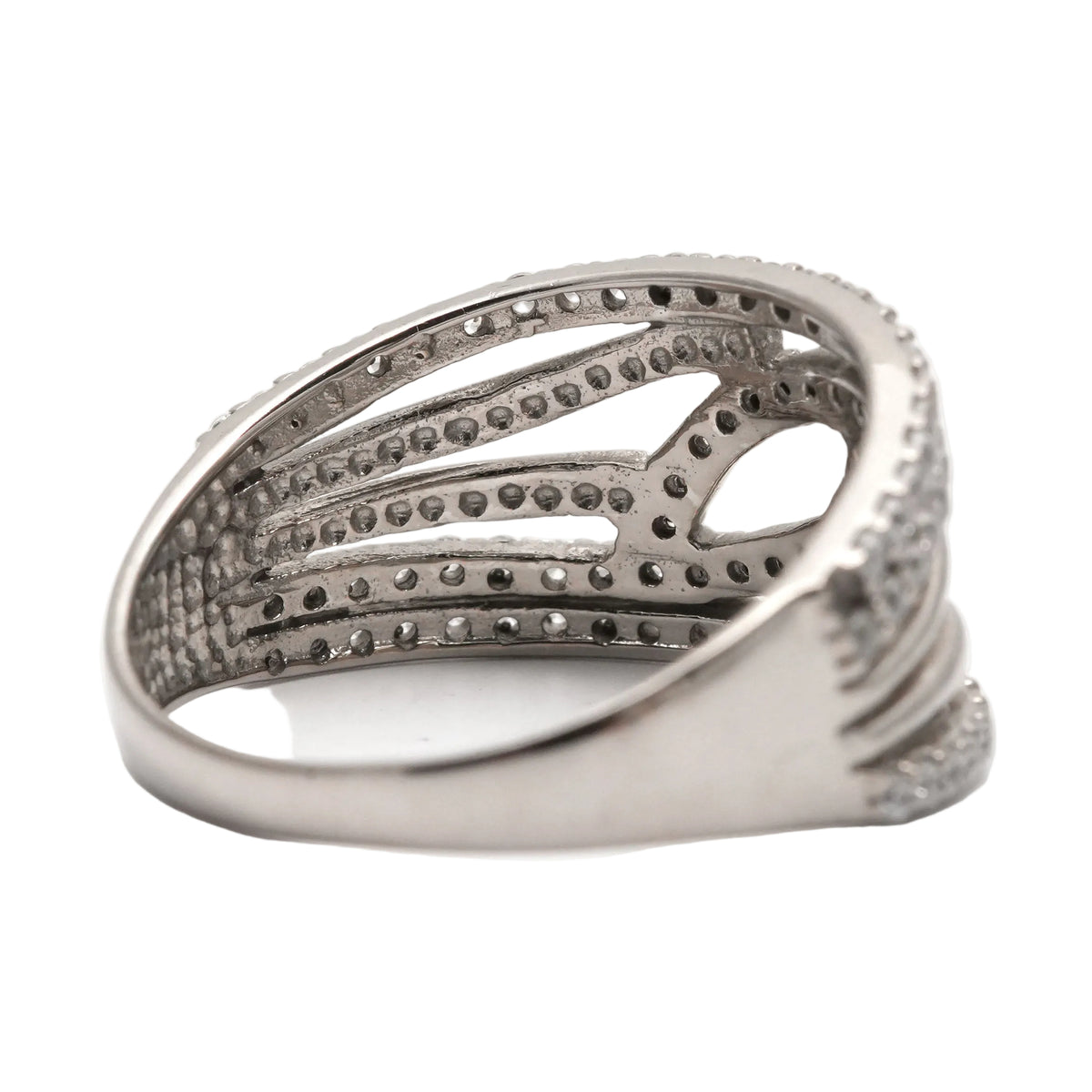 White Gold Diamond Pave Ring