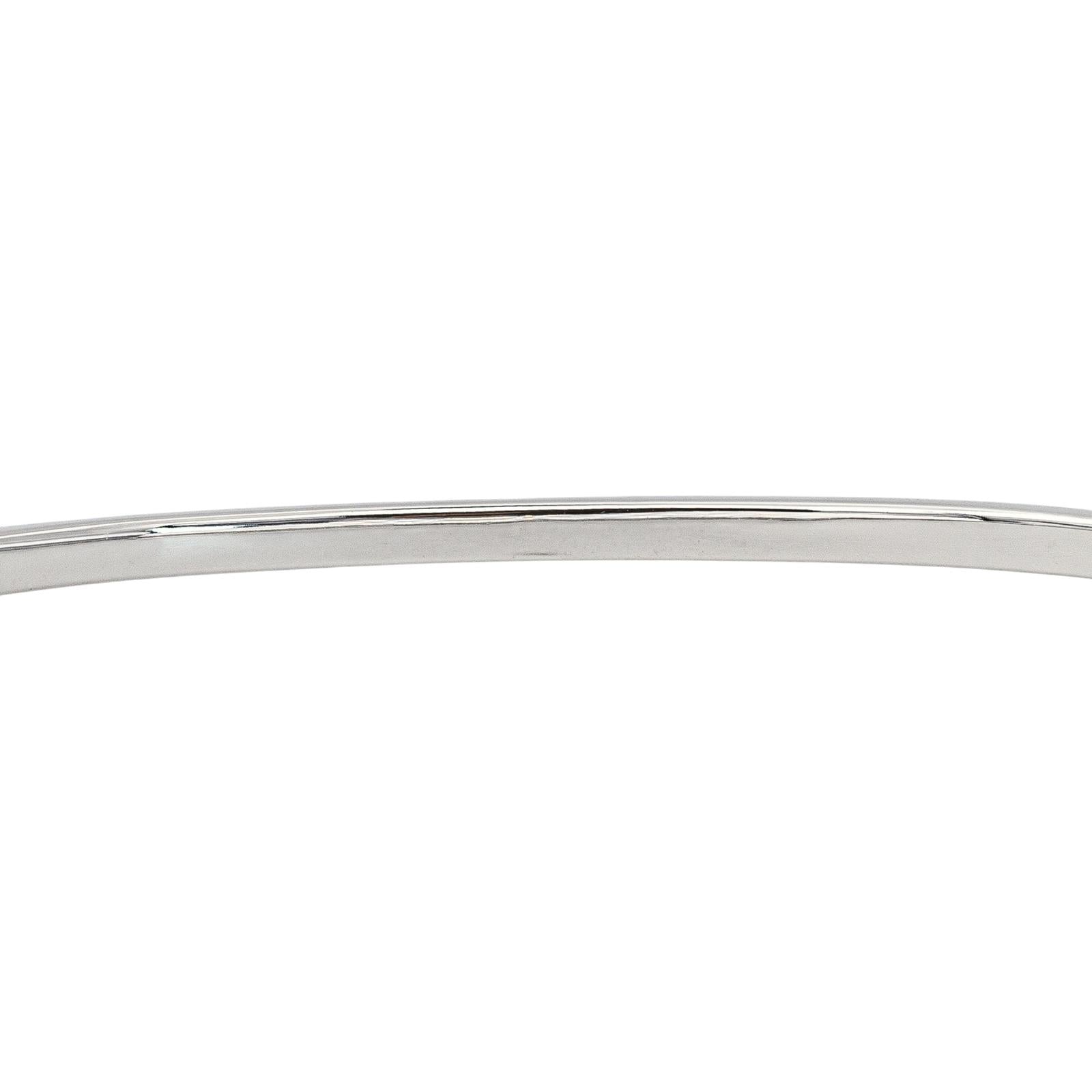 White Gold Diamond Bangle Bracelet