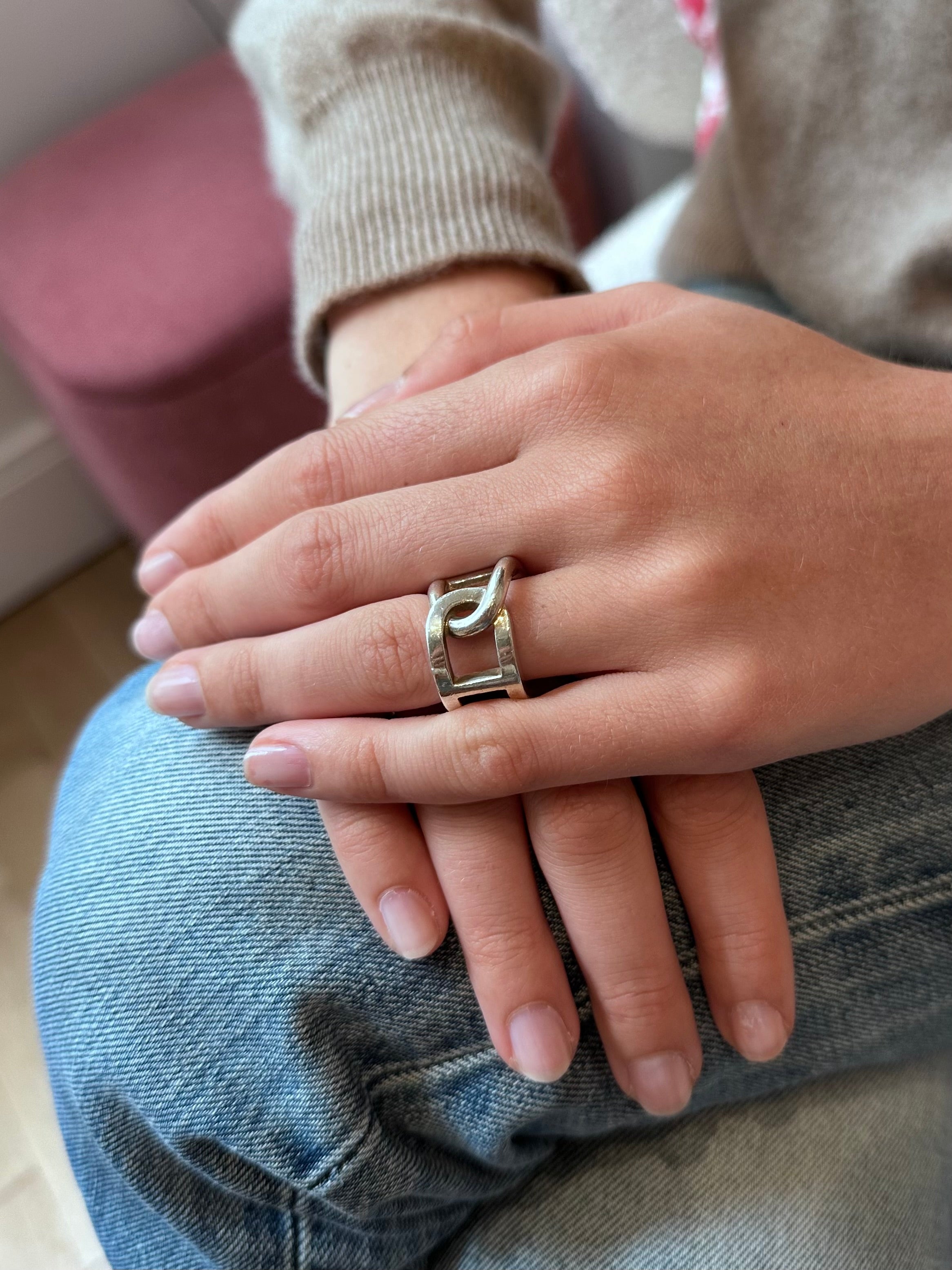 Bague HERMÈS Cythère en argent
