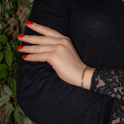 Bracelet Maille Gourmette Yellow gold