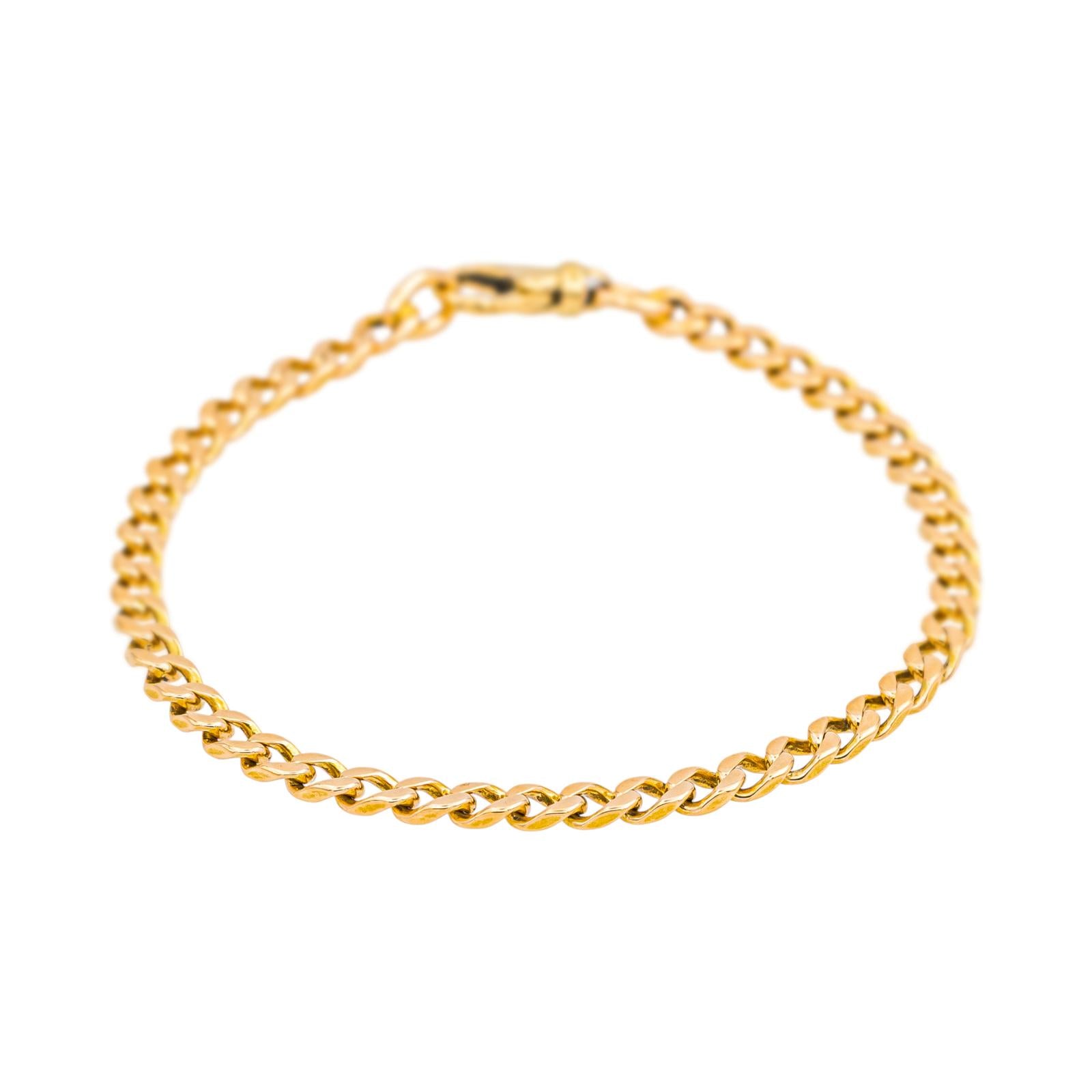 Bracelet Maille Gourmette Yellow gold