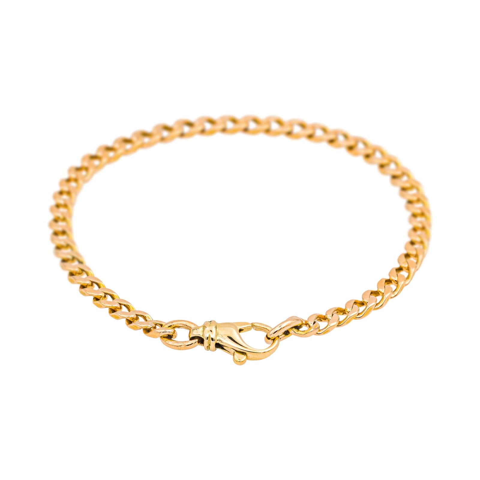 Bracelet Maille Gourmette Yellow gold