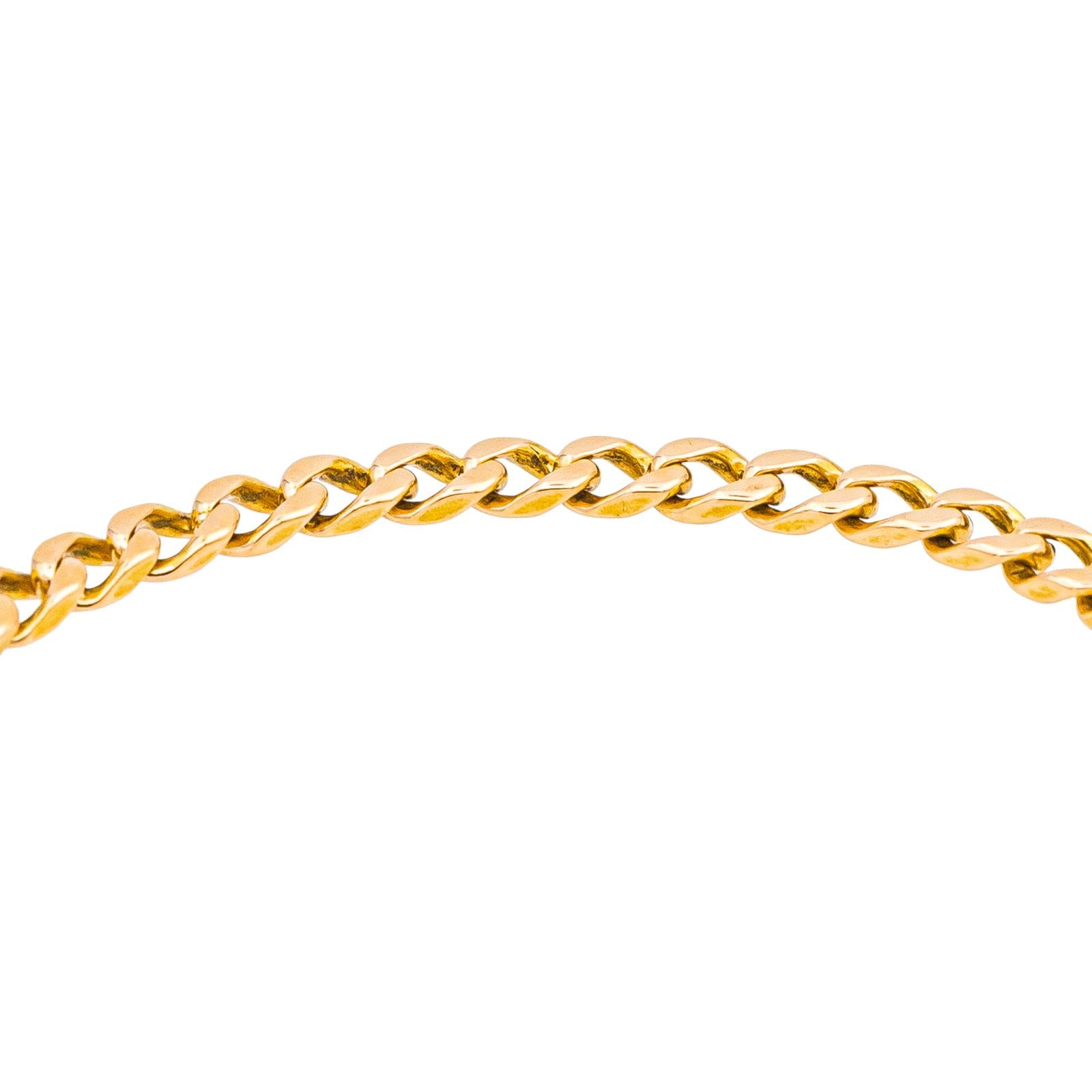 Bracelet Maille Gourmette Yellow gold