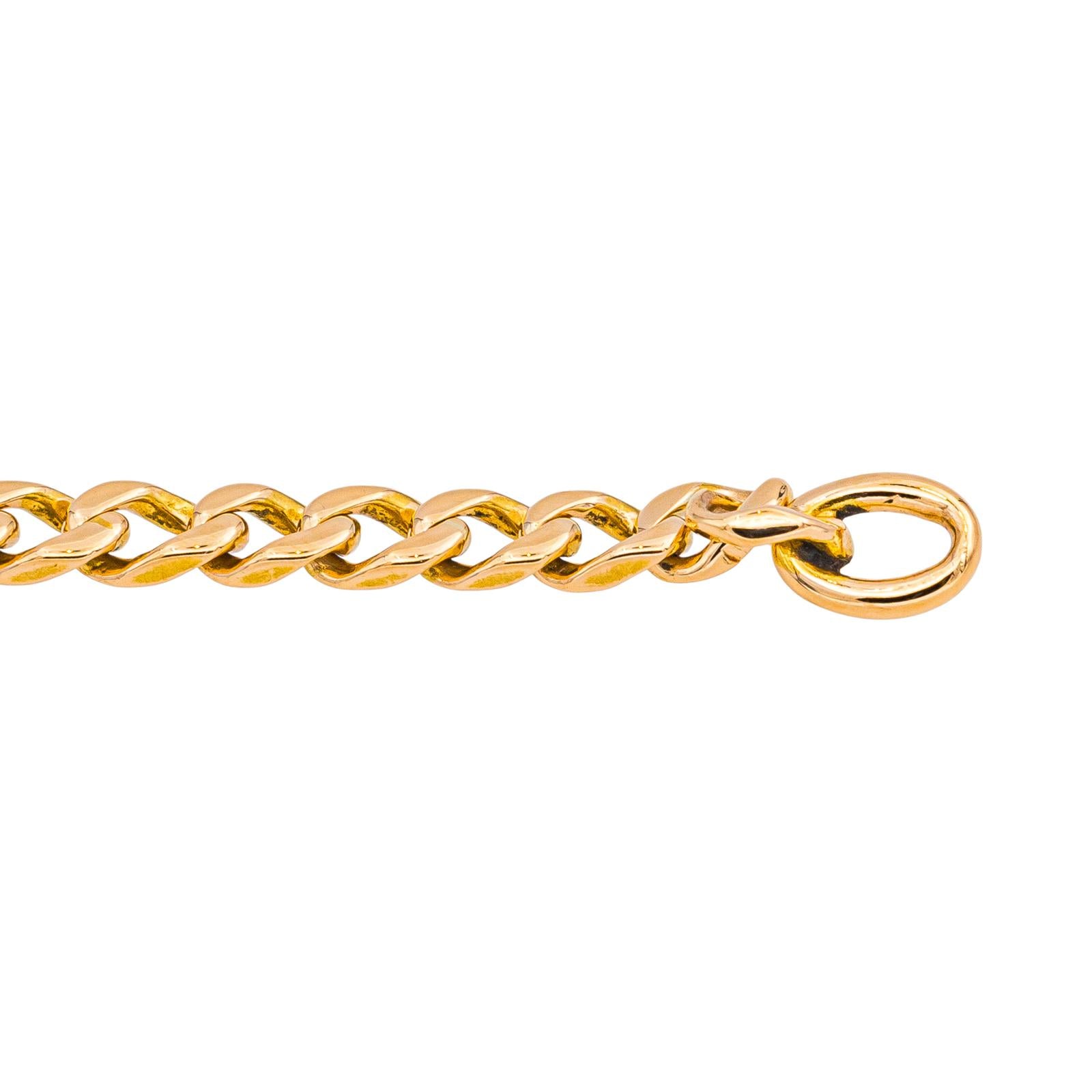 Bracelet Maille Gourmette Yellow gold