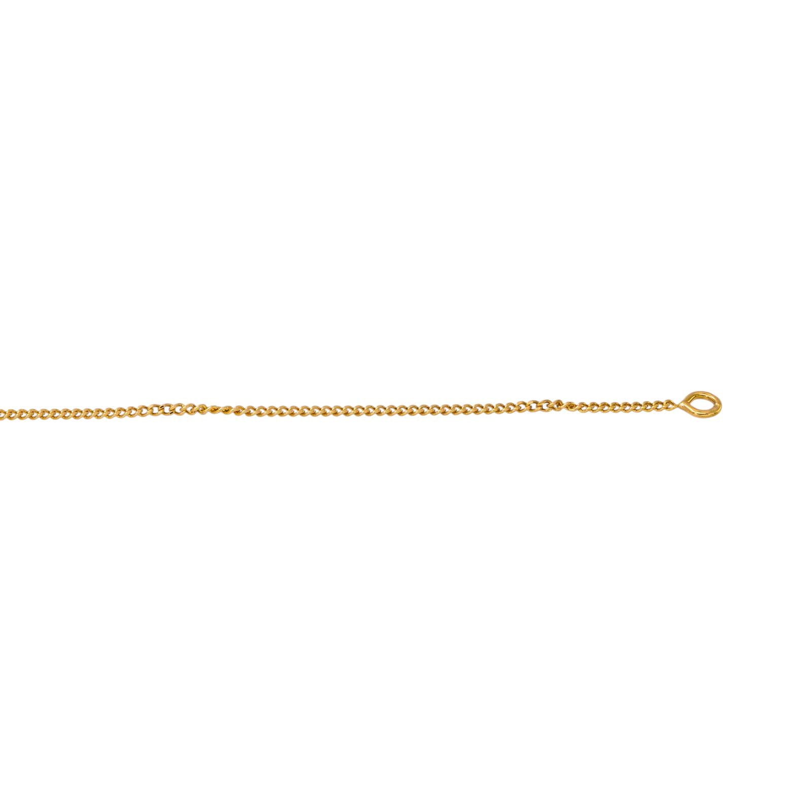 Yellow gold Curb chain Necklace