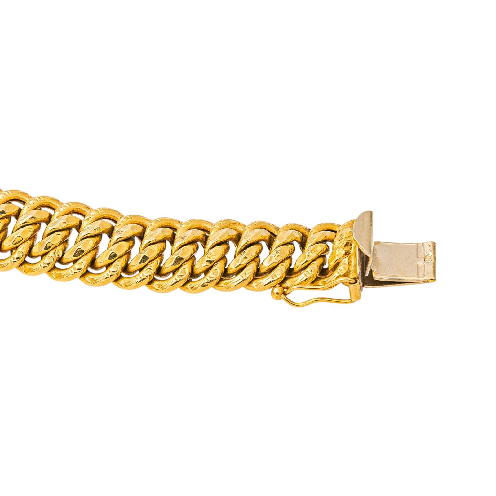 Yellow Gold American Link Necklace