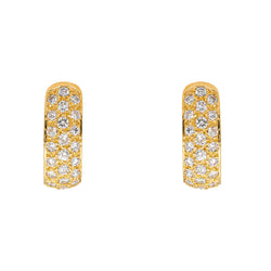 Earrings Yellow gold diamond