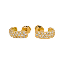 Earrings Yellow gold diamond