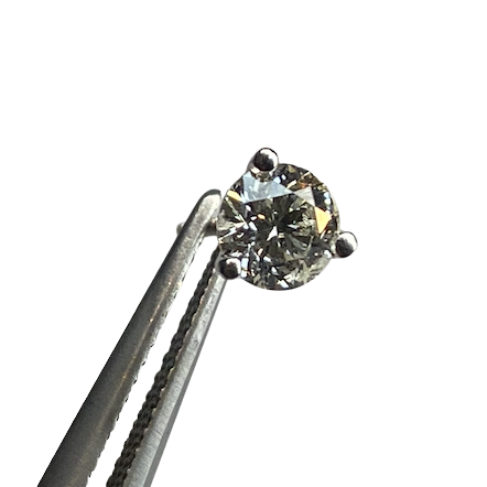 Boucles d'oreilles Puces en or blanc et diamants