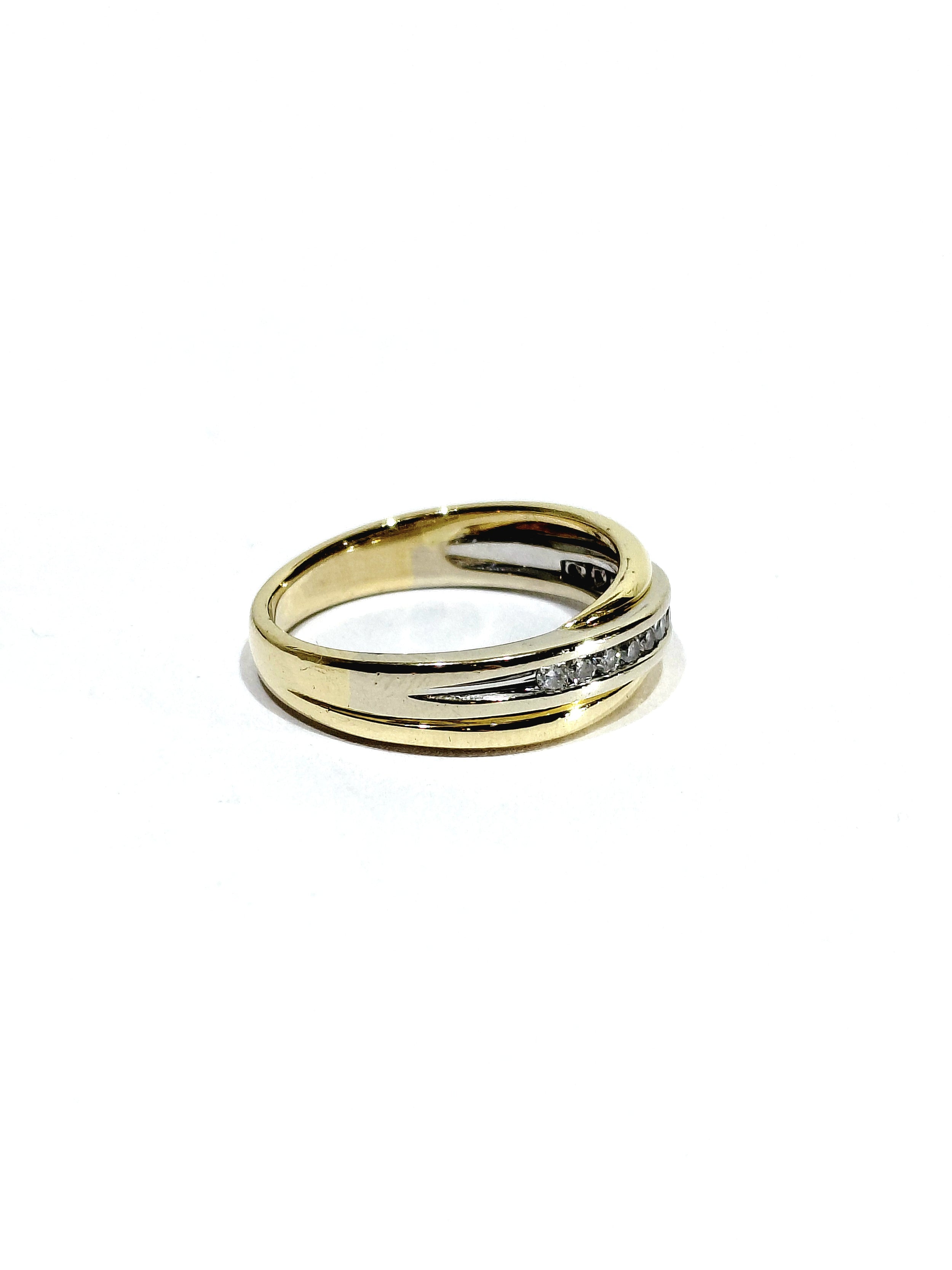 Yellow Gold and Diamond Ring