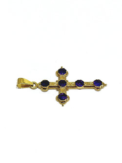 Gold and Amethyst Cross