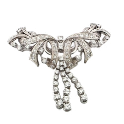 Necklace Plastron in White gold and Diamonds