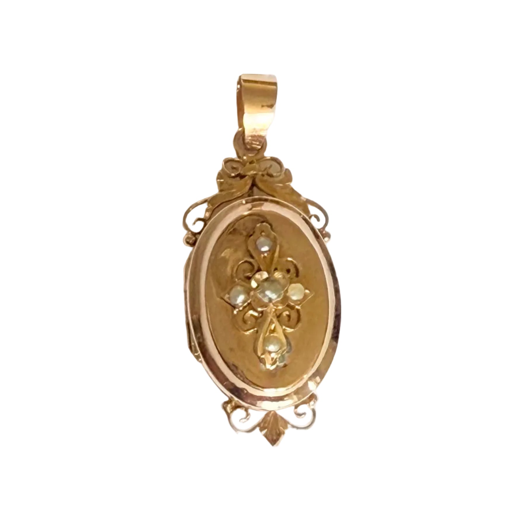 Rose gold and Pearl Medal