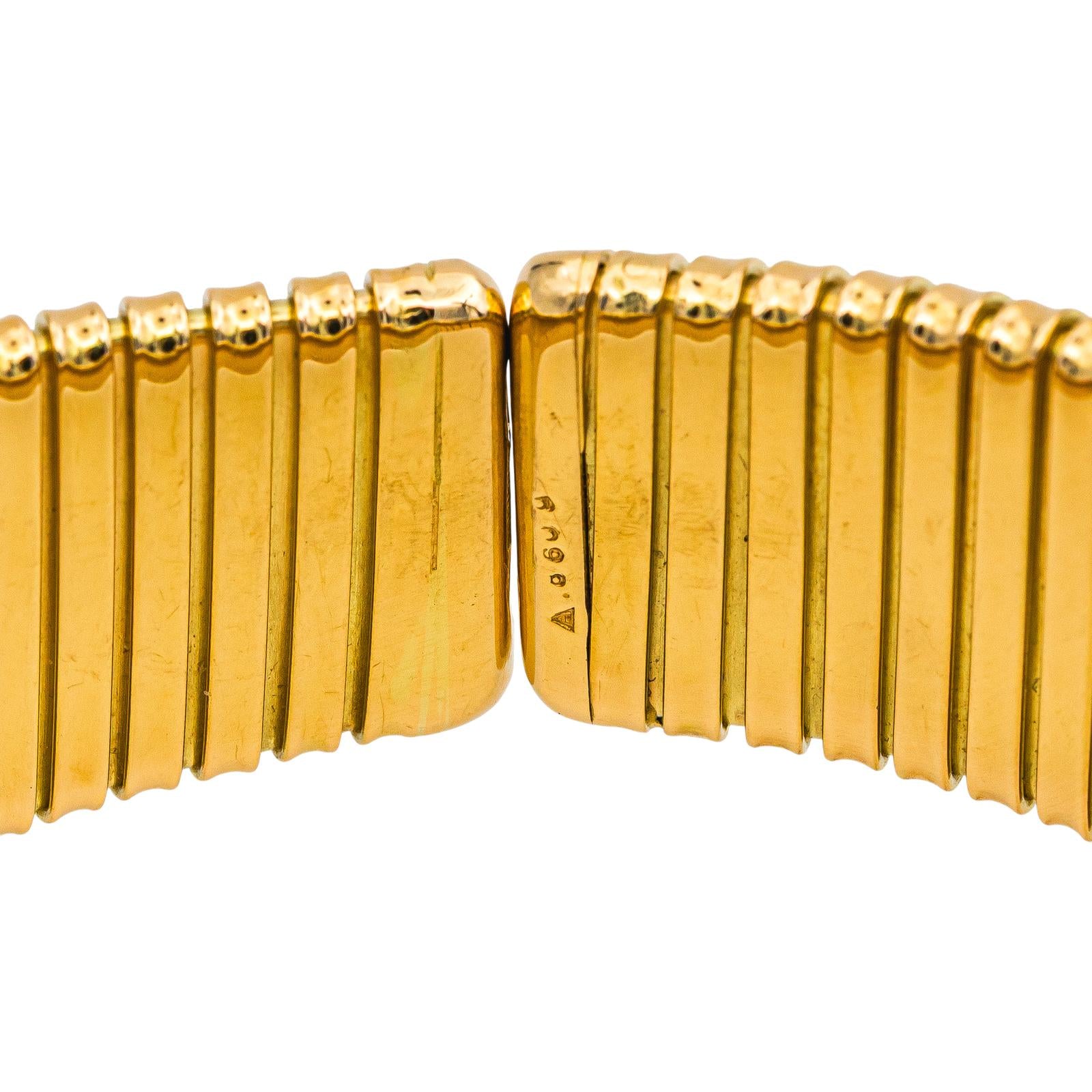 Weingrill Bracelet Tubogas Yellow gold diamond
