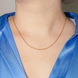 Collier Maille forçat Or jaune