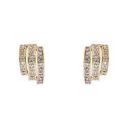 Earrings  Yellow gold diamond