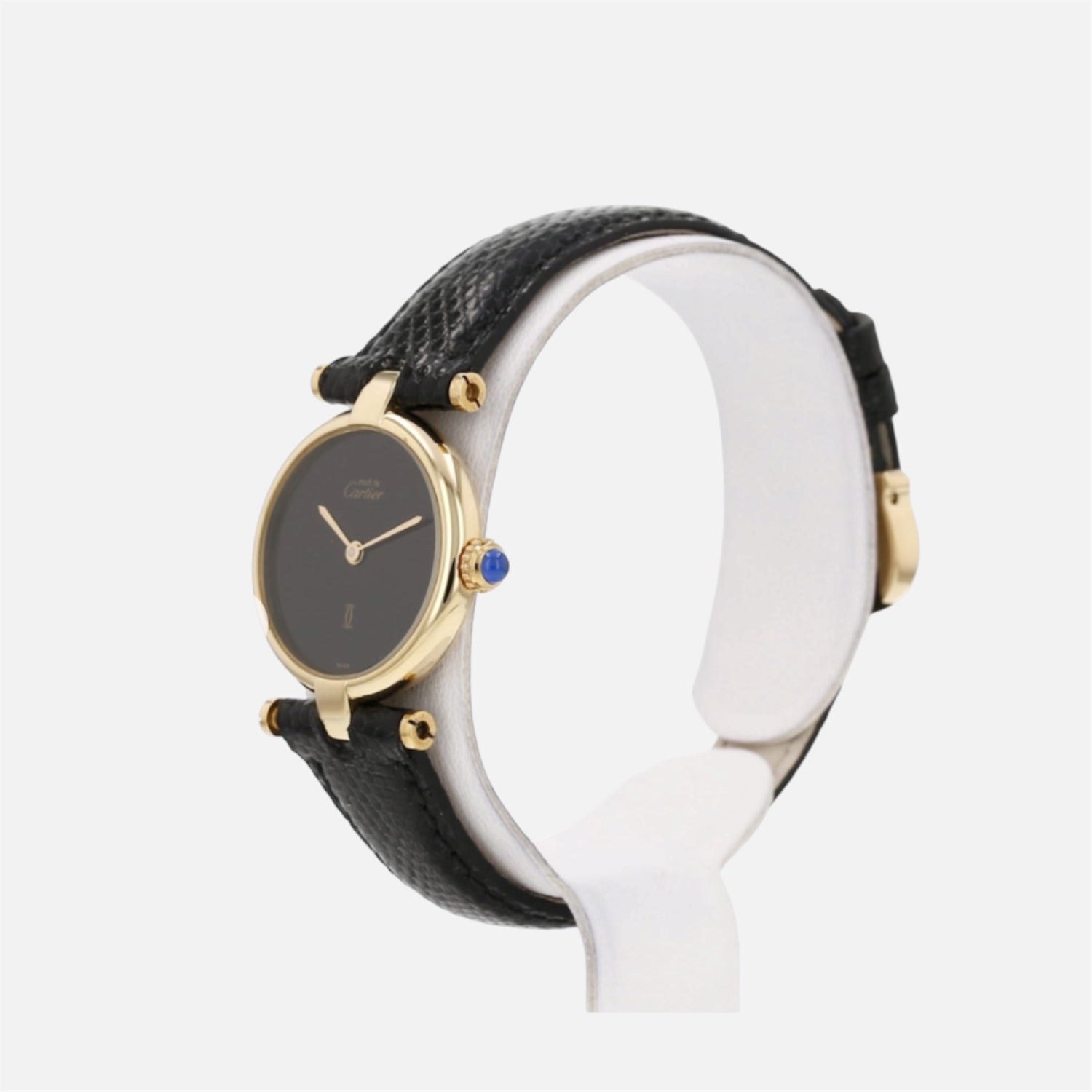 CARTIER "Must de Cartier" Watch in Vermeil and Leather