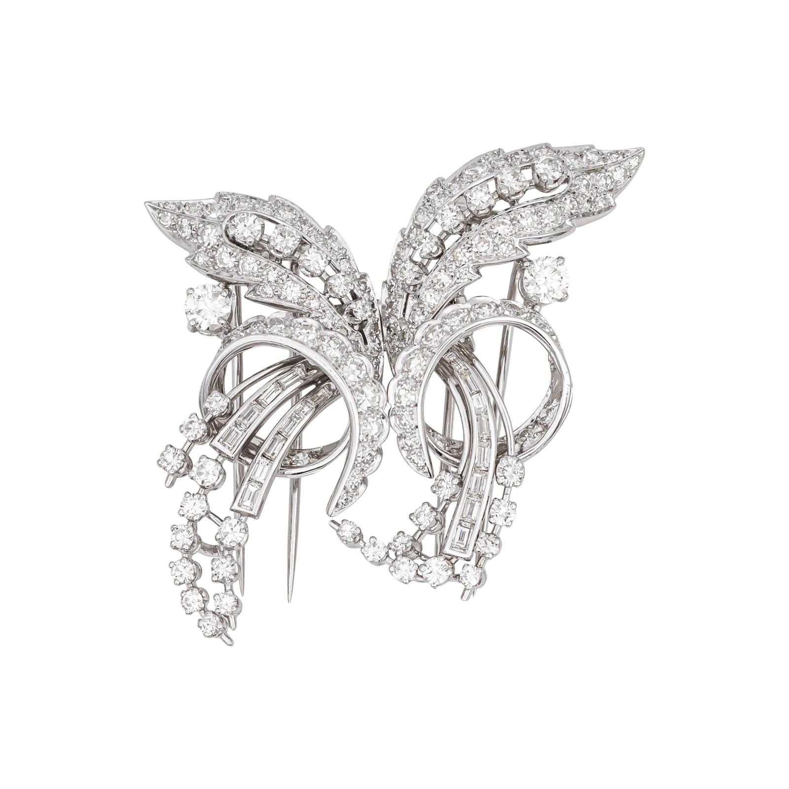 Broche Or blanc Diamant