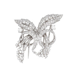 Broche Or blanc Diamant