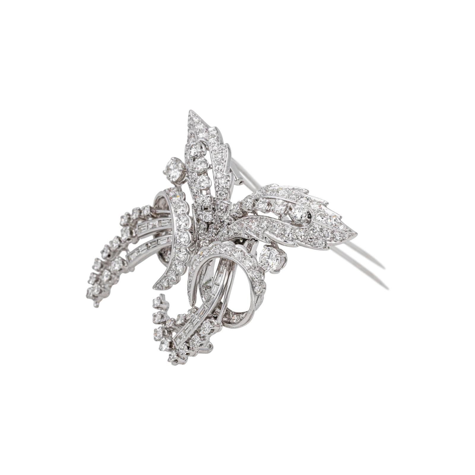 Broche Or blanc Diamant