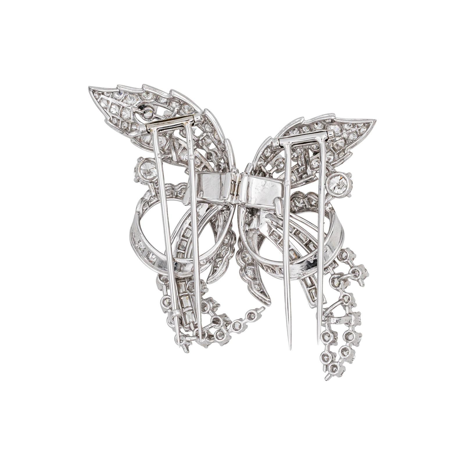Broche Or blanc Diamant