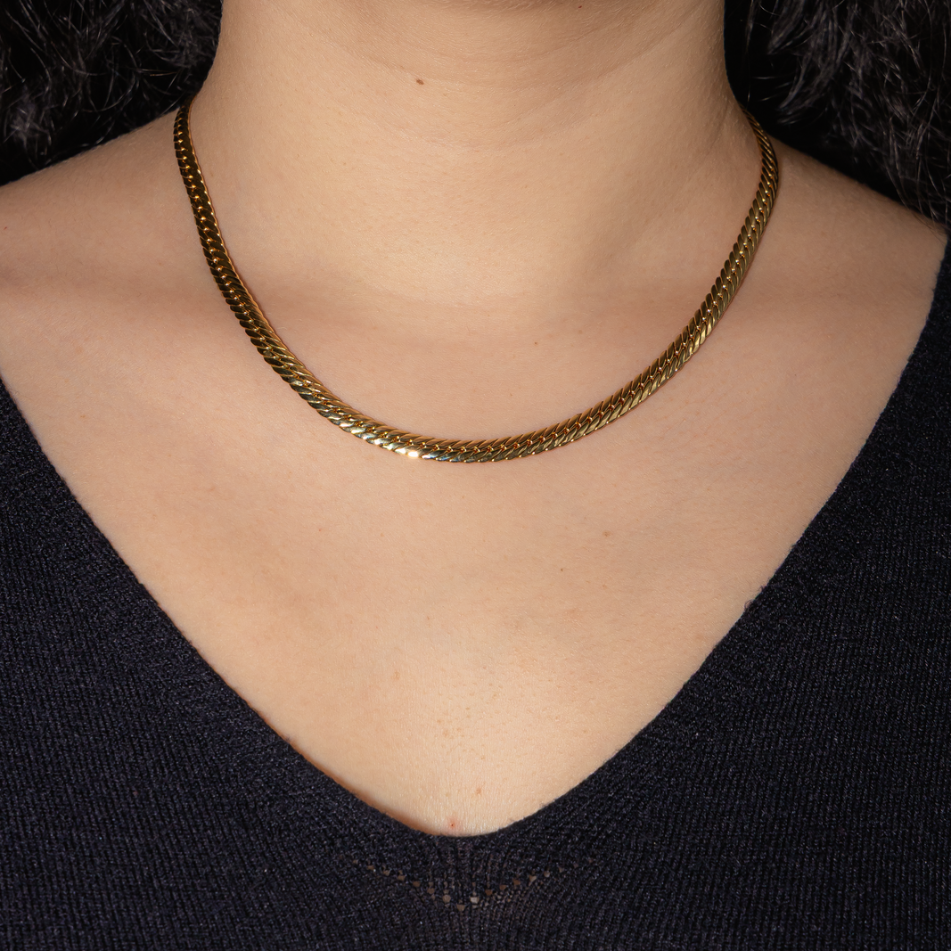 Collier Maille anglaise Or jaune
