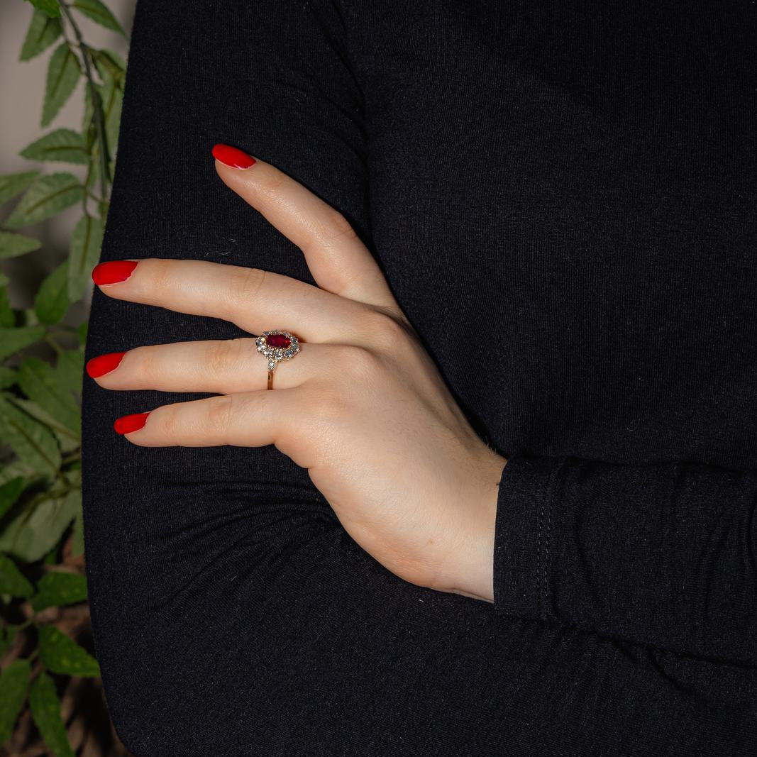 Bague Or jaune Rubis