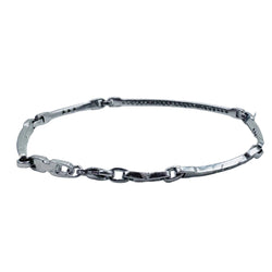 "Ligne" Bracelet in White Gold and Diamonds