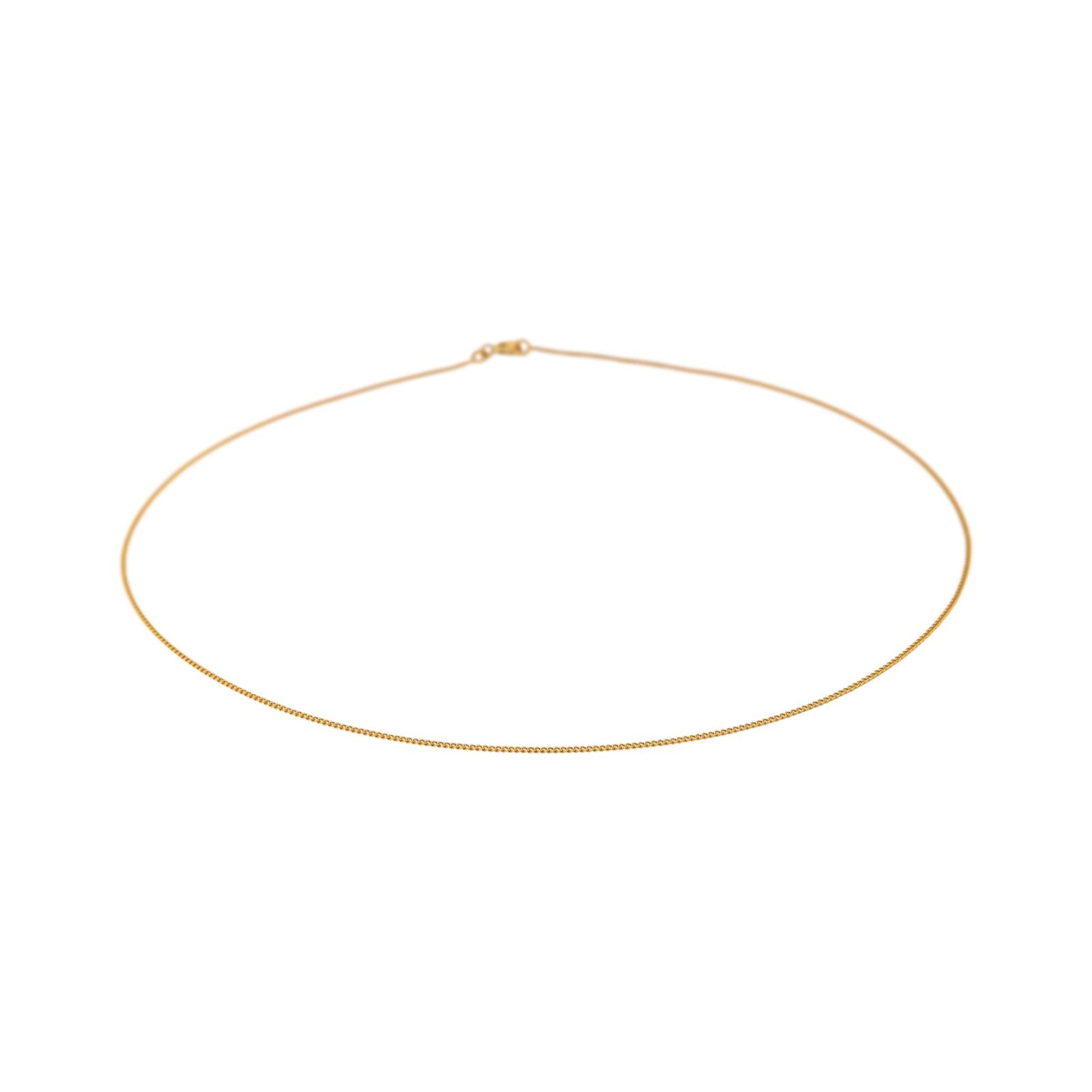 Yellow gold Curb chain Necklace