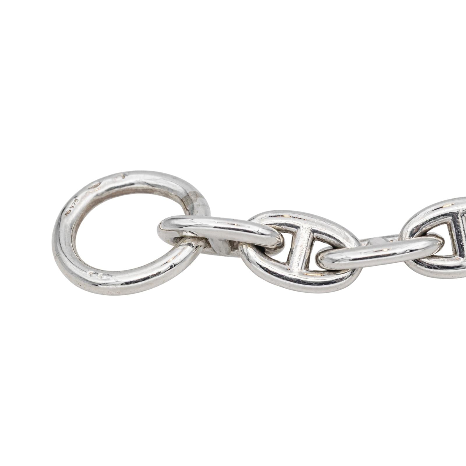 Hermès Bracelet  Chaîne d'ancre Argent