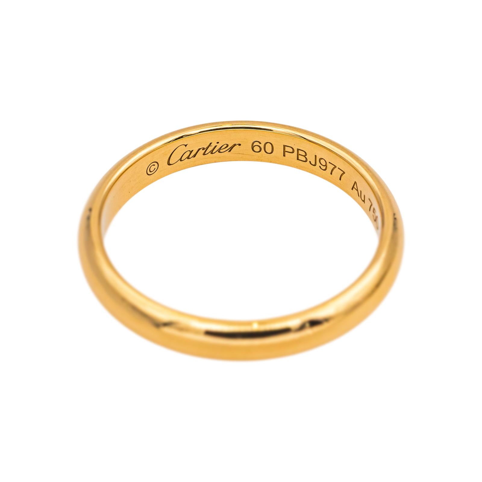 Cartier Bague Alliance 1895 Or jaune